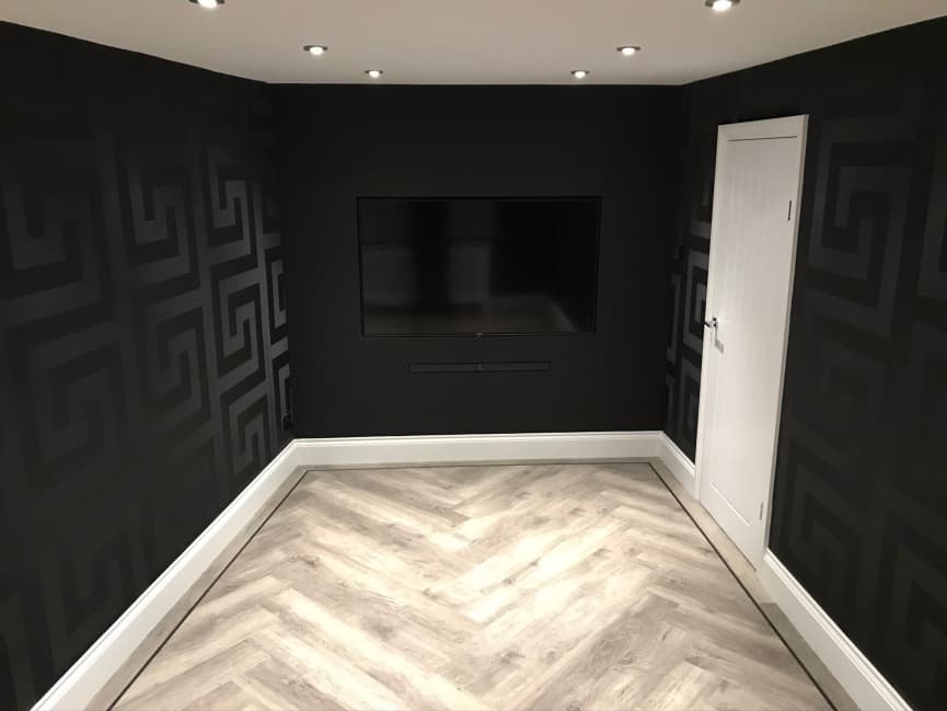 Herringbone LVT in home