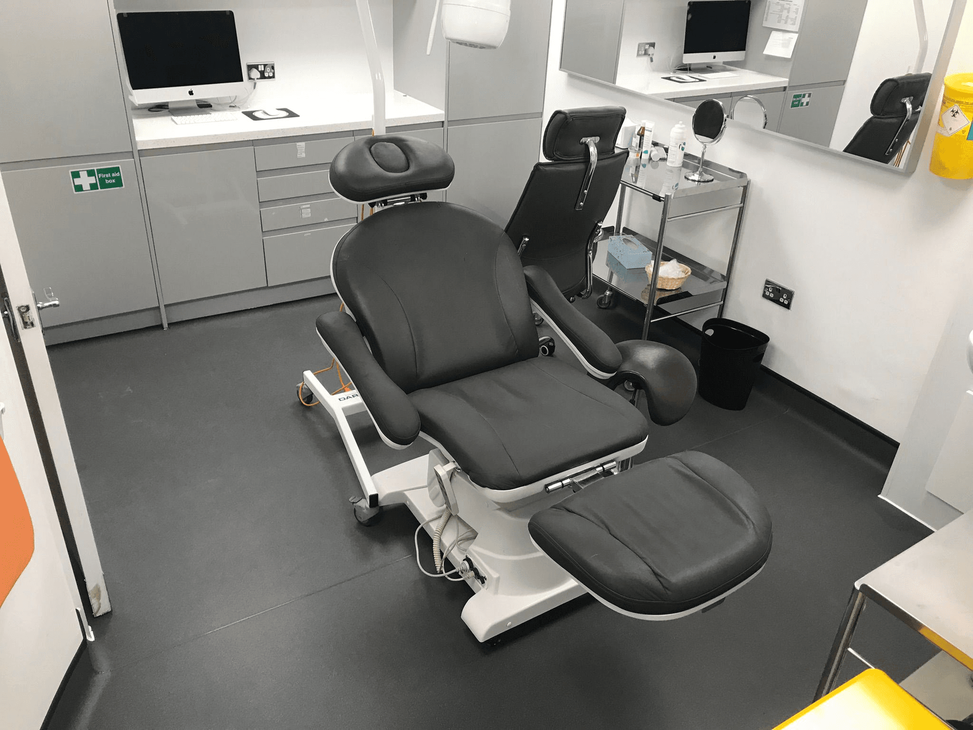 Safety flooring in dental or medical treatment room